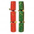 Red & Green Catering Christmas Crackers 10" (50)