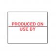 Produced On Use By Labels. (14000)