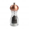 Globe Copper Top Acrylic Pepper Mill 6&quot;.