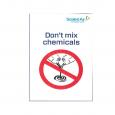 Do Not Mix Chemicals Sticker.