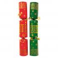 Red & Green Swirl Christmas Cracker 11". (50)