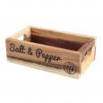 Salt & Pepper Rustic Acacia Wooden Crate. (4)