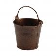 Galvanised Steel Copper Hammered Serving Bucket 10cm.