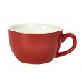 Royal Genware Red Bowl Shaped Cup 8.75oz. (6)