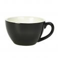 Royal Genware Black Bowl Shaped Cup 12oz. (6)