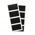Self Adhesive Rectangular Chalkboard Labels. (8)