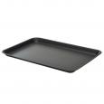 Matt Black Galvanised Steel Tray 37x26.5x2cm.