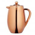 Le'Xpress Stainless Steel Copper Finish Insulated Cafetiere 1ltr.