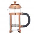 Le'Xpress Chrome Plated Copper Finish 3 Cup Cafetiere.