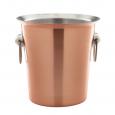 Copper Wine Bucket With Ring Handles 4ltr.