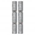 Silver Snowflake Luxury Crackers 12". (50)