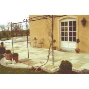Mint Fossil, Natural Sandstone Paving 19.35m2 Calibrated Patio Kit