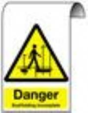 Detachable Scaffolding Safety Signs