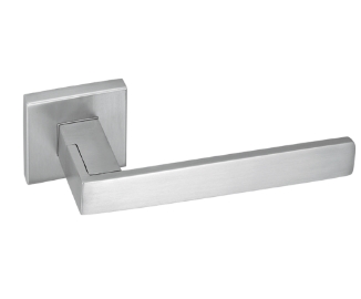 Square Contemporary Solid Stainless Steel Lever Handle
