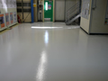 Chemically resistant resin flooring