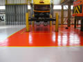 Slip resistant resin flooring