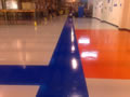 Easily maintained resin flooring