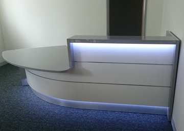 Reception Desk with LED Lighting