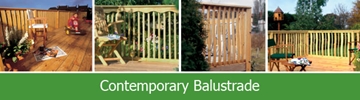 Contemporary Softwood Balustrades