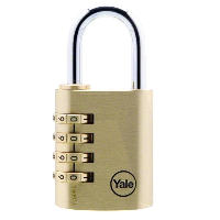 Yale 150 Brass Open Shackle Combination Padlock