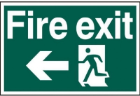 Fire Exit Image With Arrow Pointing Left 