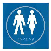 Braille Male and Female Sign