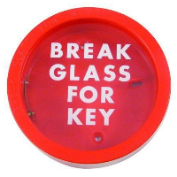 Emergency Key Box Red Round