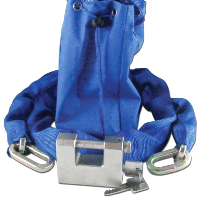 Asec Sliding Shackle Padlock and Chain Set