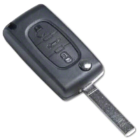 3 Button Flip Remote Case To Suit Citroen and Peugeot