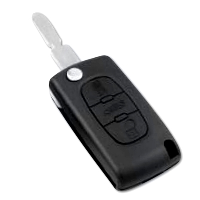 3 Button Flip Remote Case To Peugeot