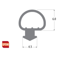 Epdm 6mm Bubble Seal Gasket To Suit UPVC Doors &amp; Windows