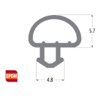 Epdm 5.7mm Bubble Seal Gasket To Suit Upvc Doors &amp; Windows