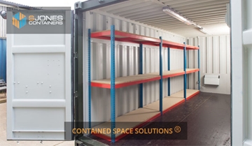 Self Assembly Container Shelving