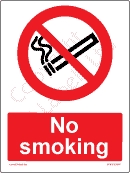 No Smoking self adhesive sign 