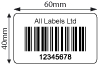 Premium Tote Bin Labels 60mm x 40mm 