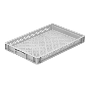 BK-EV64/70HG Basicline (600 x 400 x 70mm) Ventilated Euro Container Tray with Hand Grips