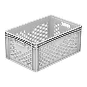 BK-EV64/27 Basicline (600 x 400 x 270mm) Ventilated Euro Container with Hand Holes