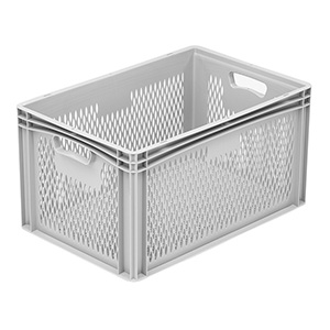 BK-EV64/32 Basicline (600 x 400 x 320mm) Ventilated Euro Container with Hand Holes