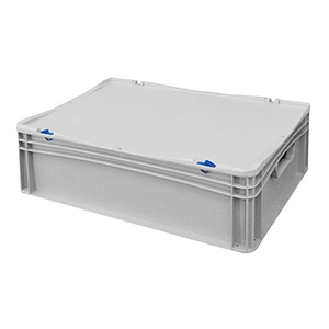 BK-CASE64/17 Basicline Euro Container Cases (600 x 400 x 185mm) with Hand Holes