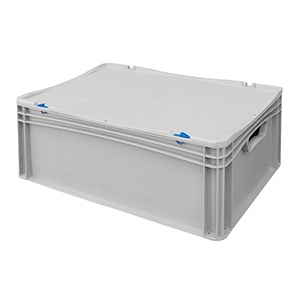 BK-CASE64/22 Basicline Euro Container Cases (600 x 400 x 220mm) with Hand Holes