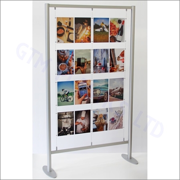 Floor Standing Cable Display - 4x4 A4 Portrait Configuration