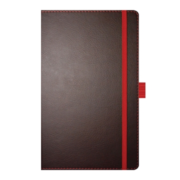 Brown Phoenix Notepad with Red Trim and Gilt Page Edges
