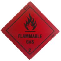 DL0003 - Flammable Gas - Rigid Plastic