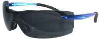 BC2185 - Smoked Safety Glasses - Blue Arms