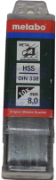 OA0249 - Drill Bit 8,00mm Dia. HSS-R 10 pc Pack