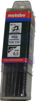 OA0252 - Drill Bit 9,50mm Dia. HSS-R 10 pc Pack