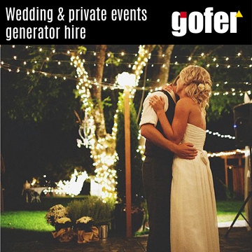 Wedding and Private Events Generator Hire