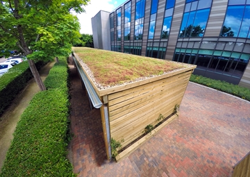 Sedum Roof Cycle Shelters