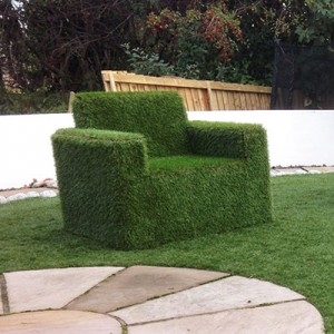 Artificial Grass Covered Single Seater Chair