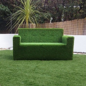 Artificial Grass Covered Sofa